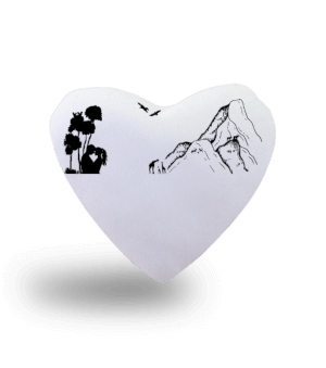 Sevgililere özel Kalp Yastık - Tisho