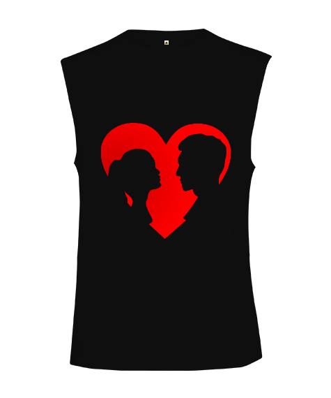 Tisho - sevgililere özel kesik kol unisex tshirt Kesik Kol Unisex Tişört