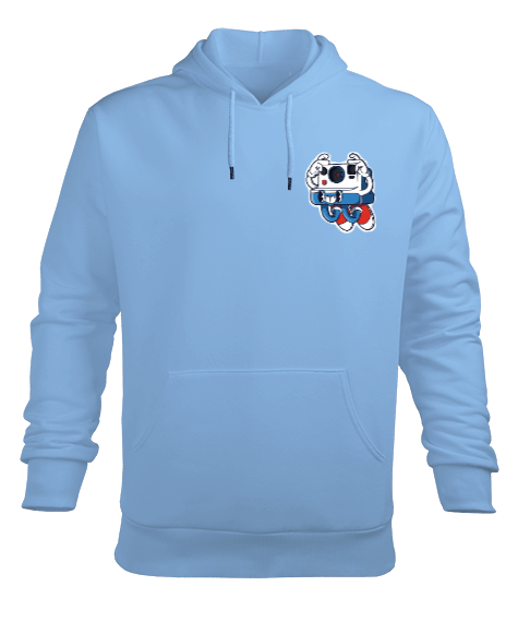 Tisho - Sevimli Arkadaş Erkek Kapüşonlu Hoodie Sweatshirt