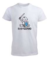 Sevimli Babyguard Beyaz Erkek Tişört - Tisho