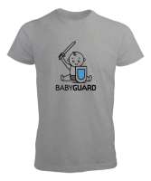 Sevimli Babyguard Gri Erkek Tişört - Tisho