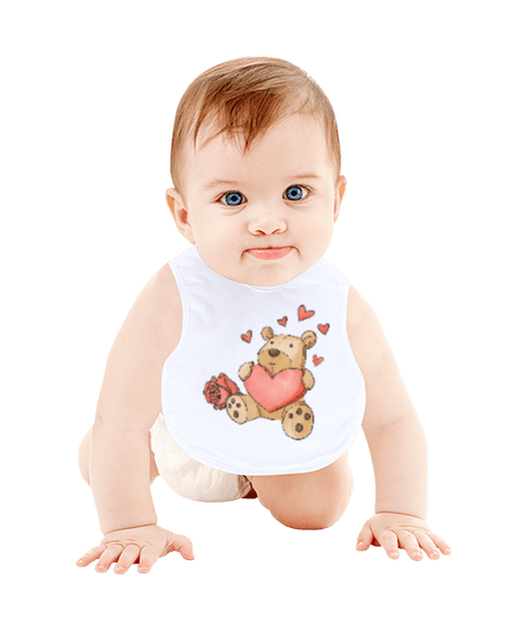 Tisho - Sevimli Bebek Elbisesi Bebek Mama Önlüğü