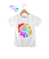 Sevimli hayaletler Beyaz Çocuk Unisex - Tisho