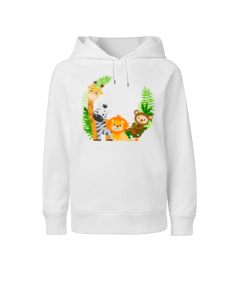Sevimli Hayvanlar Çocuk Unisex Hoodie Kapüşonlu - Tisho