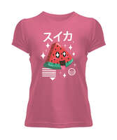 SEVİMLİ KARPUZ Pembe Kadın Tişört - Tisho