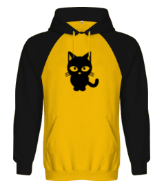 sevimli kedi Orjinal Reglan Hoodie Unisex Sweatshirt - Tisho
