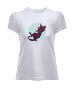 sevimli kedicik Kadın Tişört - Tisho