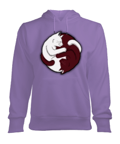 Sevimli Kediler Kadın Kapşonlu Hoodie Sweatshirt - Tisho