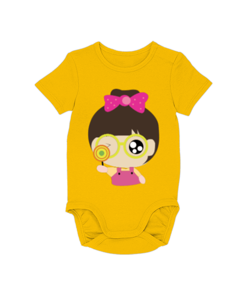 Tisho - Sevimli kız resimli bebek Bebek Zıbını