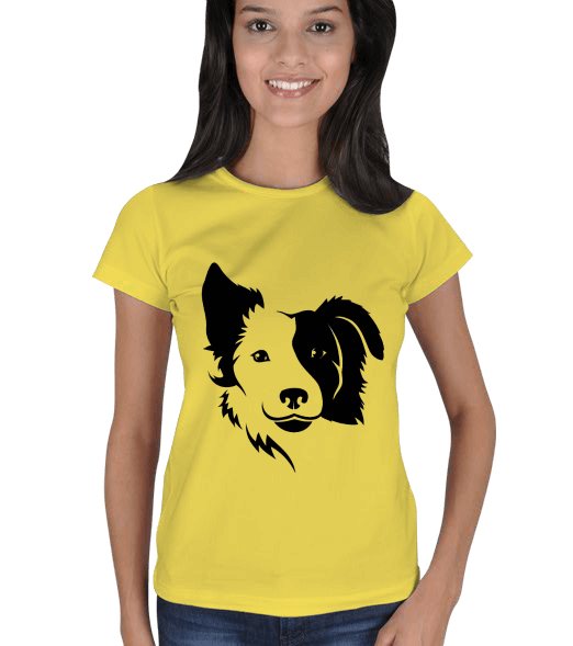 Tisho - Sevimli Köpek Baskılı Kadın Tişört