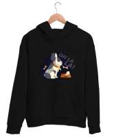 Sevimli Köpek - Dog Siyah Unisex Kapşonlu Sweatshirt - Tisho