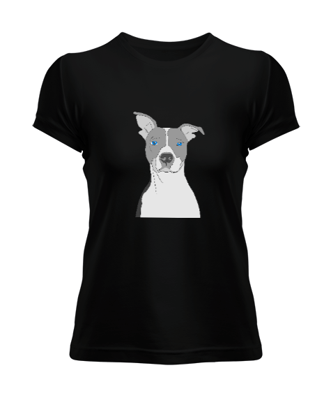 Tisho - Sevimli Köpek- İllüstrasyon köpek Kadın Tişört