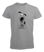 Sevimli Köpek - Sweet Dog V1 Gri Erkek Tişört - Tisho