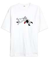 Sevimli Köpek - Sweet Dog V2 Beyaz Oversize Unisex Tişört - Tisho