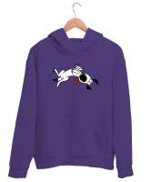 Sevimli Köpek - Sweet Dog V2 Mor Unisex Kapşonlu Sweatshirt - Tisho