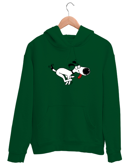 Sevimli Köpek - Sweet Dog V3 Çimen Yeşili Unisex Kapşonlu Sweatshirt - Tisho