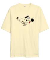 Sevimli Köpek - Sweet Dog V3 Krem Oversize Unisex Tişört - Tisho