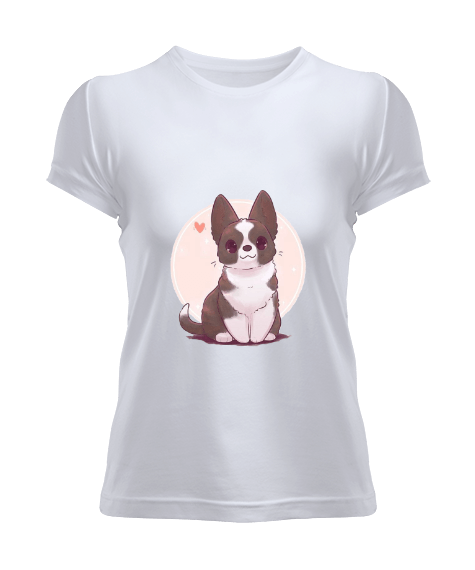 sevimli köpekçik Kadın Tişört - Tisho