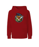 Sevimli Korkuluk Kırmızı Çocuk Unisex Hoodie Kapüşonlu - Tisho