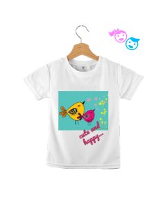 SEVİMLİ KUŞLAR Çocuk Unisex - Tisho