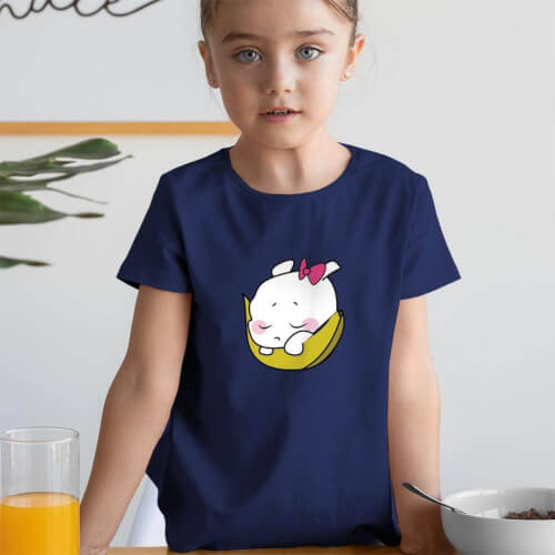 Sevimli Meyve Kız Çocuk Kısa Kol Tişört - Tekli Kombin