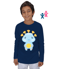 Sevimli Monster Canavar 1 Çocuk Unisex Uzunkollu - Tisho
