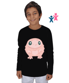 Sevimli Monster Canavar 3 Çocuk Unisex Uzunkollu - Tisho