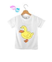 Sevimli Ördek Beyaz Çocuk Unisex - Tisho