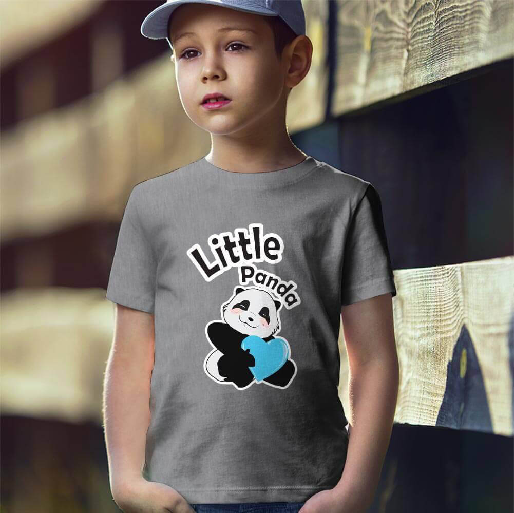 Sevimli Panda Erkek Çocuk Tişört - Tekli Kombin