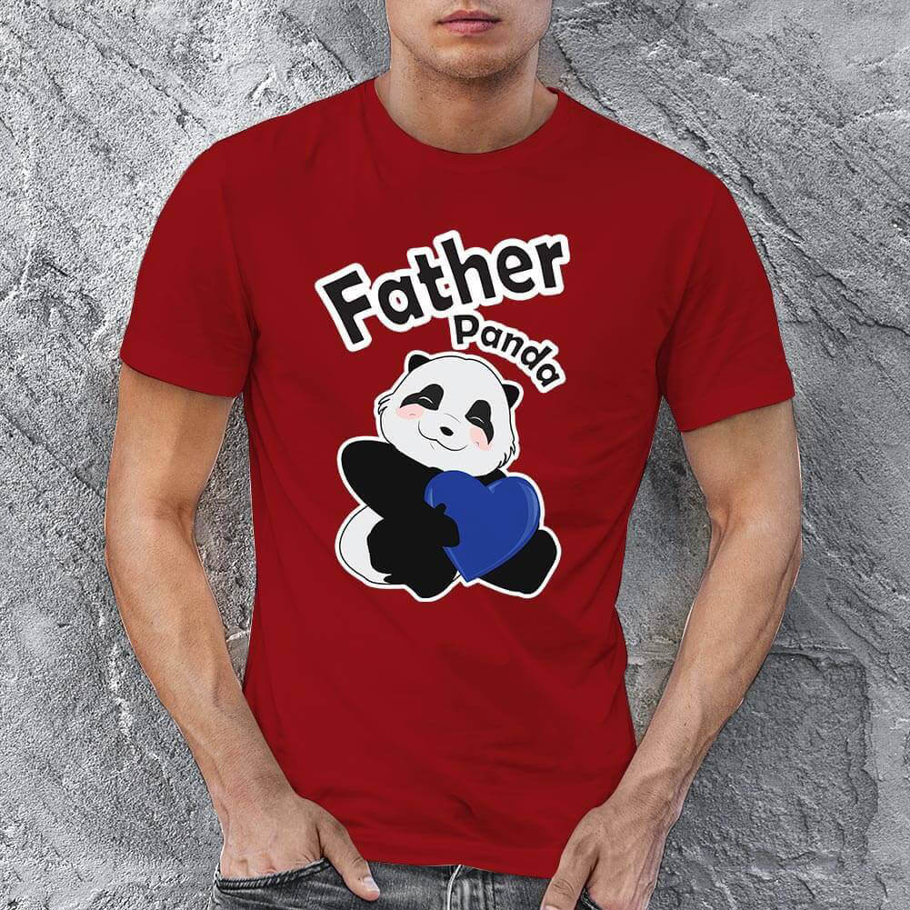Tisho - Sevimli Panda Erkek Tişört - Tekli Kombin