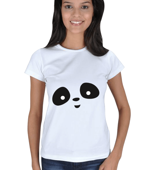 Tisho - sevimli panda Kadın Tişört