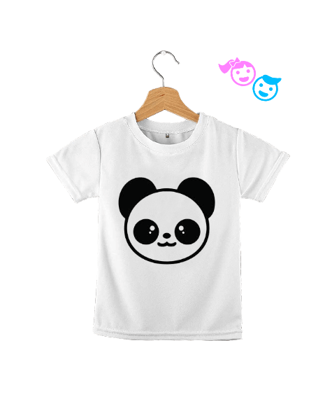 Tisho - Sevimli Panda Tasarımı Çocuk Unisex Çocuk Unisex
