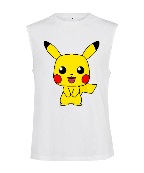 Tisho - Sevimli Pikachu 1 Kesik Kol Unisex Tişört