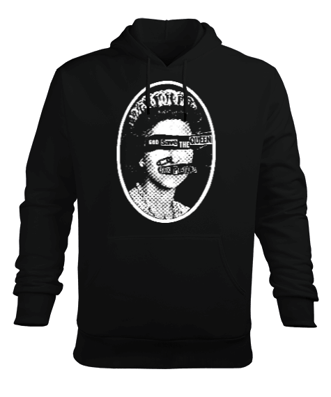 Tisho - Sex Pistols god save the queen Erkek Kapüşonlu Hoodie Sweatshirt