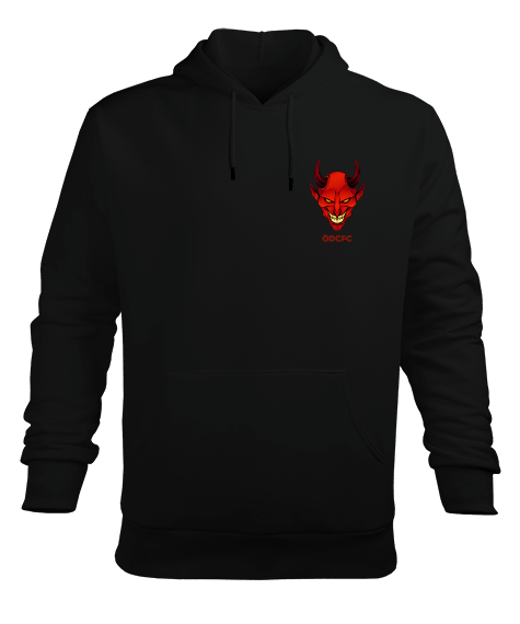 Tisho - ŞEYTAN BASKILI SWEATSHİRT Erkek Kapüşonlu Hoodie Sweatshirt