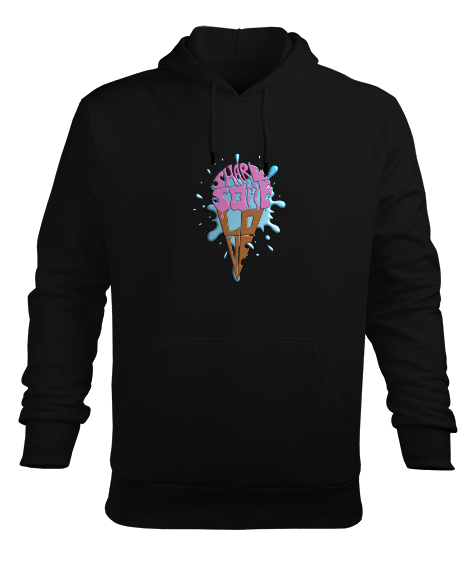 Tisho - Share Some Love ICE CREAM Erkek Kapüşonlu Hoodie Sweatshirt