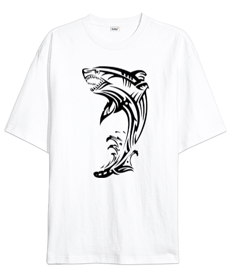 Tisho - shark tshirt Oversize Unisex Tişört