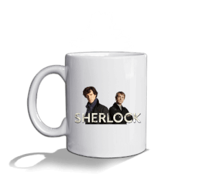 Sherlock Beyaz Kupa Bardak