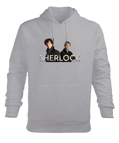 Tisho - Sherlock Erkek Kapüşonlu Hoodie Sweatshirt