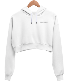 Shiftless Crop Sweatshirt Kadın Crop Hoodie Kapüşonlu Sweatshirt - Thumbnail