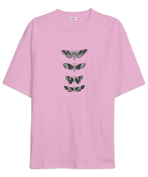 Tisho - Short Butterflies Oversize Unisex Tişört