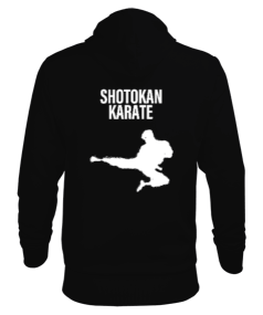 Shotokan Karate Fermarlı Sweatshirt Erkek Kapşonlu Fermuarlı - Thumbnail