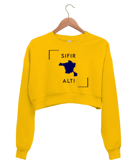 Tisho - SIFIR ALTI ANKARA Kadın Crop Sweatshirt