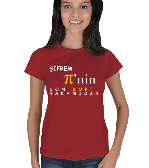 Tisho - ŞİFREM Pİ BK Kadın Tişört