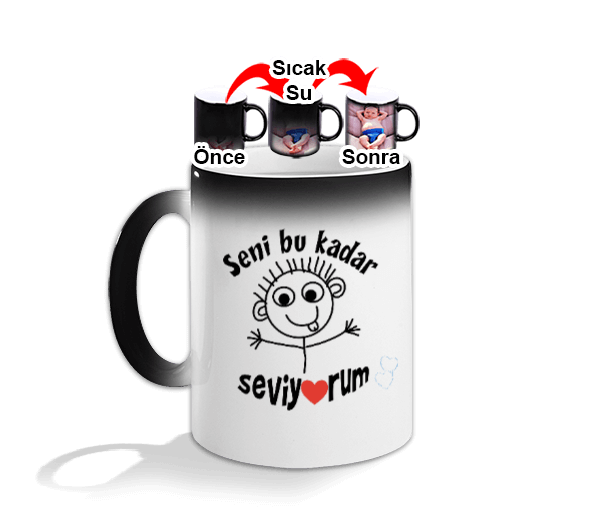 Tisho - Sihirli Seni Seviyorum Bardağı Sihirli Kupa Bardak