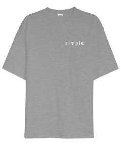 Tisho - Simple Baskılı Oversize Unisex Tişört