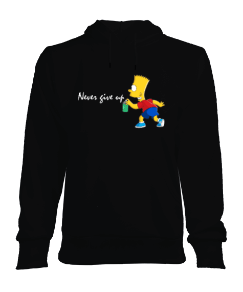 Tisho - simpson tasarımlı Kadın Kapşonlu Hoodie Sweatshirt