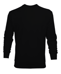 Sırt Aslan Detaylı Sweatshirt Erkek Sweatshirt - Thumbnail