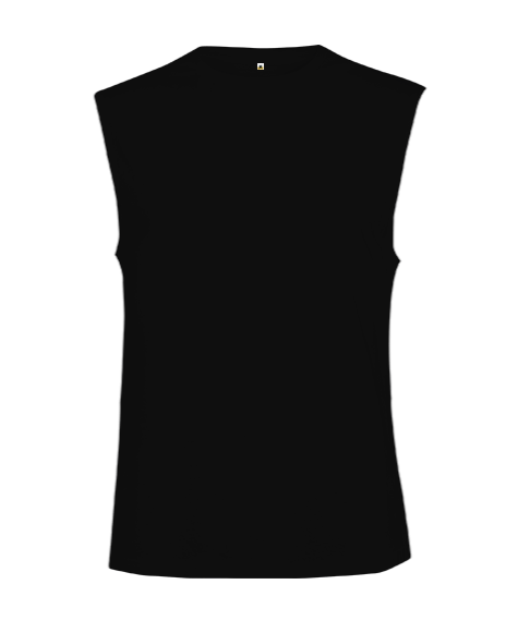 Siyah jungle sıfır kol Kesik Kol Unisex Tişört