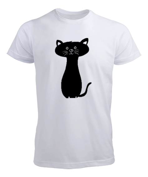 Tisho - Siyah Kedi Erkek Tişört